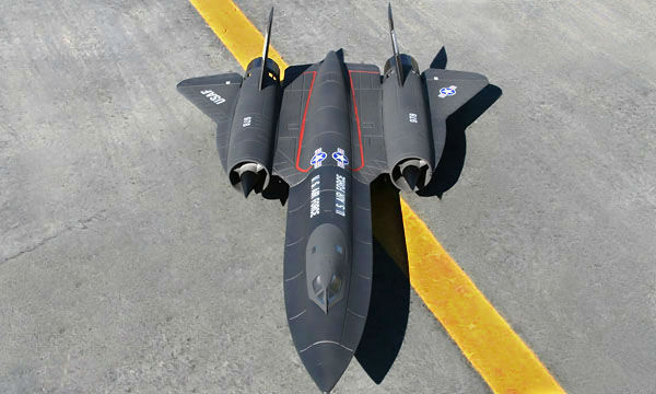 LX SR71 Blackbird Dual 64mm EDF Jet With Retracts RTF Ready-To-Fly -  General Hobby