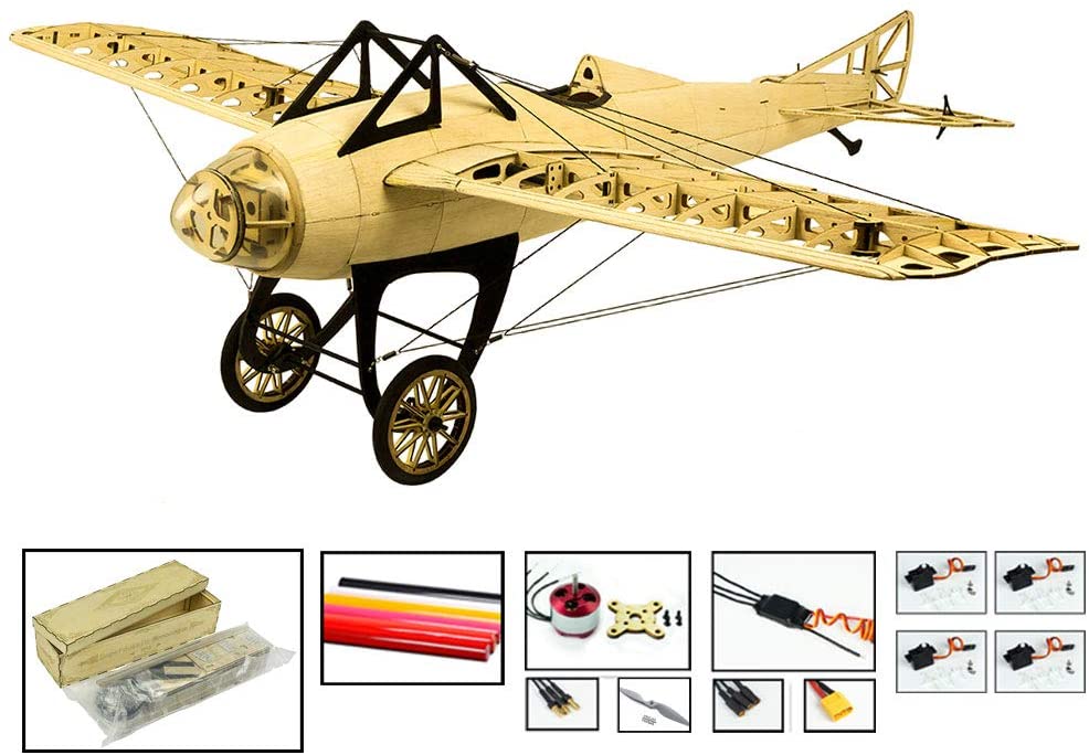 DW Hobby 39.4" Airplane Deperdussin Monocoque 1.0M Balsa Wood RC Plane Model Kit