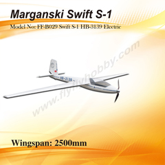 Flyfly Swift S-1 HB-3139 2.5m Glider With Brake
