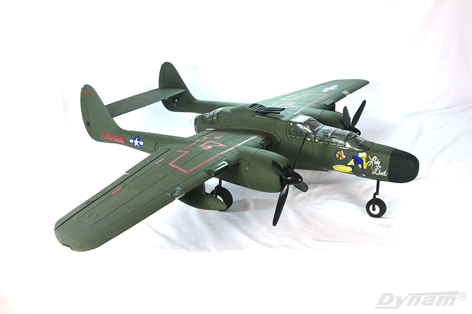 Dynam P-61 Black Widow 1.5m 59'' Twin Engine Ready-To-Fly