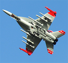 F-18E/F 70mm Hornet EDF RC Jet Red Viper Reday-To-Fly