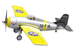 LX F4F Wildcat 47''/1200mm EPO Electric RC Airplane Kit Version Yellow