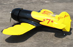 Flyfly Gee Bee 25 40.8'' Fiber Glass Electric RC Airplane Yellow ARF