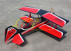 Goldwing Pitts Biplane 60''/1250mm 30CC V3 With Carbon Fiber Parts Red D