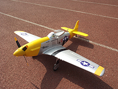 Unique Models P-51 Mustang 1200mm Electric RC Plane PNP Yellow