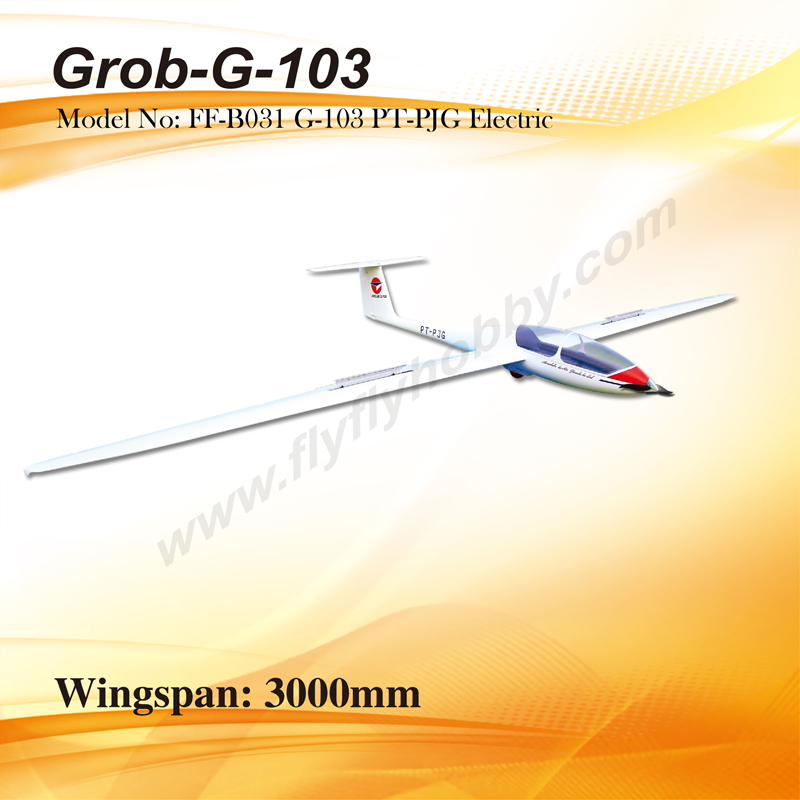 Grob-G-103 PT-PJG 3m Electric Glider With Brake
