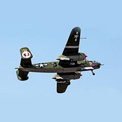 LX Super B-25 Mitchell Bomber 2000mm/79'' RC Warbird Airplane Kit Version, Returned Item