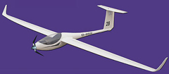 ASW28 2530mm/100'' Fiber Glass/Balsa Electric RC Glider ARF FF-B012