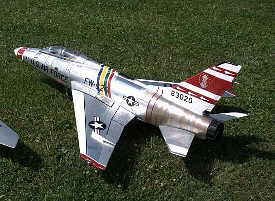 F-100 Super Sabre 90mm EDF RC Jet Kit Version