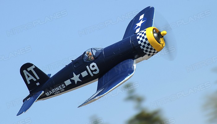 F4U Corsair 1450mm Warbird Electric RC Airplane Plane Controlled PNP Installed With Motor/ESC/Servos/Propeller/Retracts - General Hobby