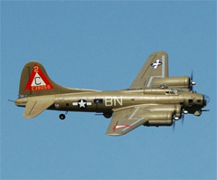 Freewing B-17 "Flying Fortress" 63''/1600mm Brushless Warbird with Worm Drive Retracts Memphis Belle Kit Version