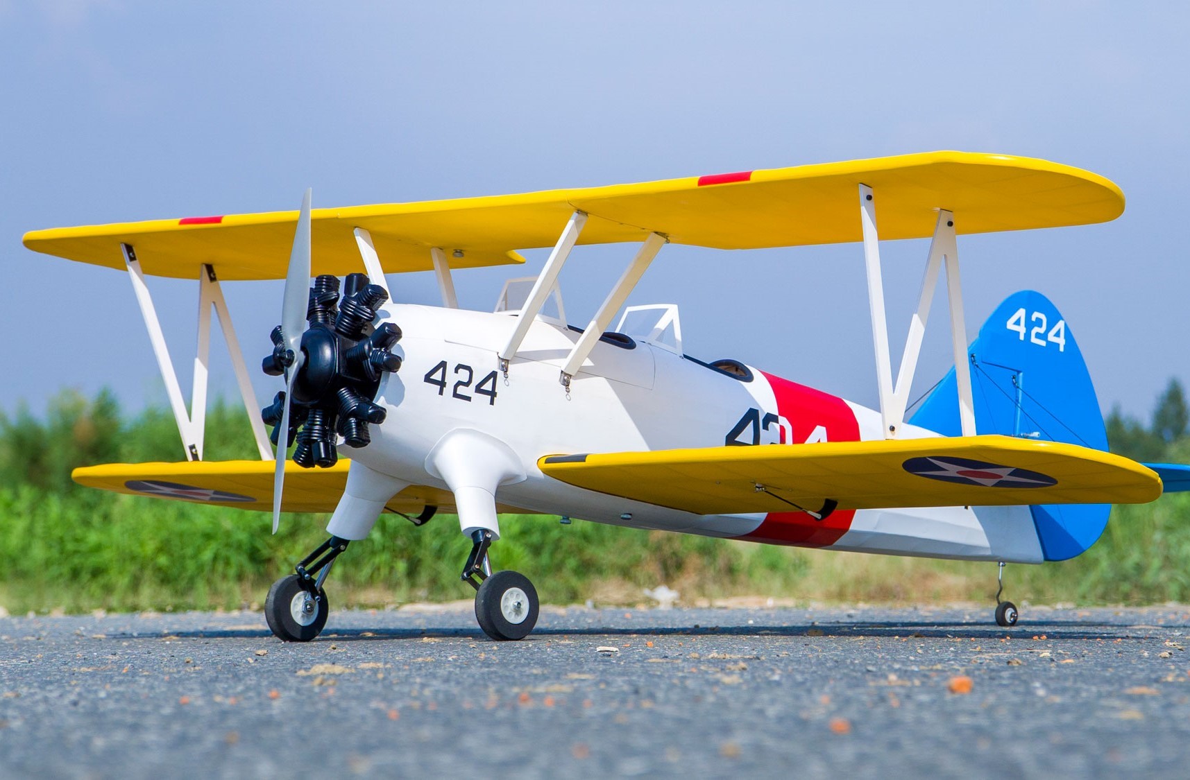 PT-17 Stearman 1600mm Pre-Built Balsa ARF RC Plane (SCG35)
