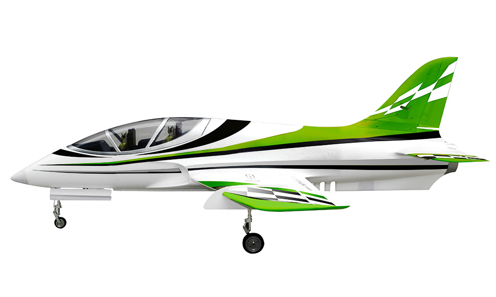 HSD Super Viper 105mm Bypass EDF 1500mm Wingspan RC Jet Kit V2 Green